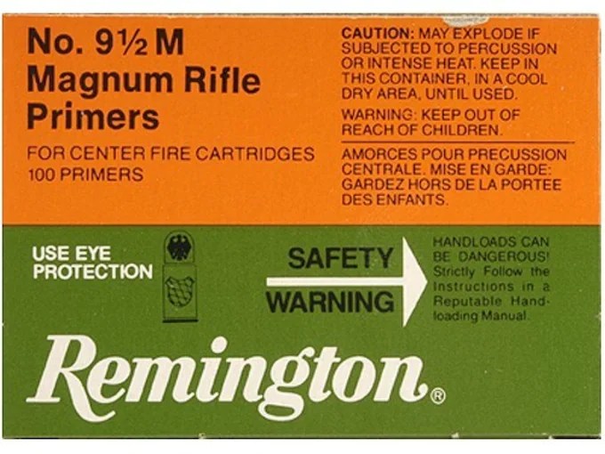 Remington Large Rifle Magnum Primers #9-1/2M Box Of 1000 (10 Trays Of 100) - 986237 - Top Level Firearms Remington Large Rifle Magnum Primers #9-1/2M Box Of 1000 (10 Trays Of 100)